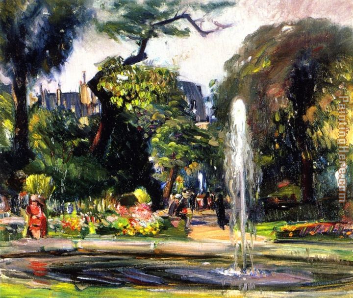 Joseph Kleitsch Luxembourg Gardens. Paris